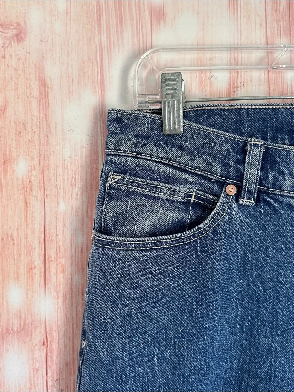 Abrand Blue 99 Low Straight Low Rise Straight Leg Jeans Size 28